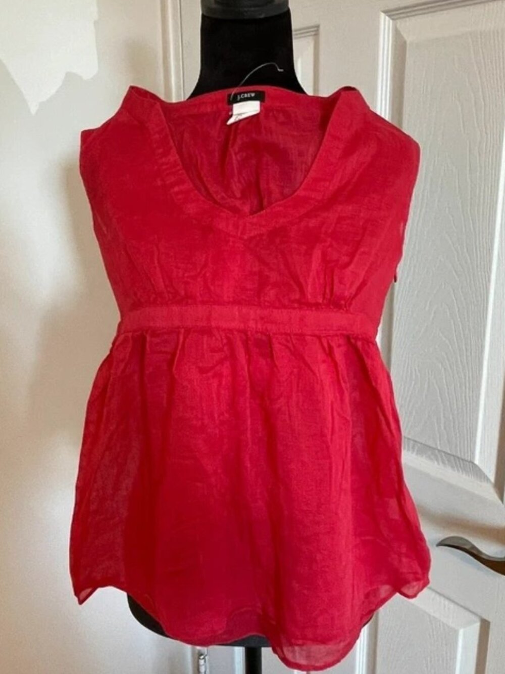J.Crew Women’s Red Sleeveless Blouse XS